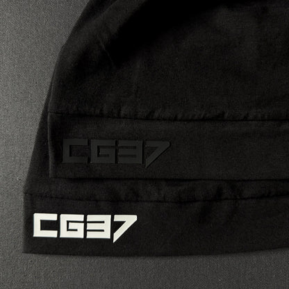 CG37 Black/White Skull Cap